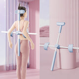 Maxbell Yoga Stick Open Shoulder Pranayama Stick Hunchback Corrector for Beautifying Blue