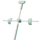 Maxbell Yoga Stick Open Shoulder Pranayama Stick Hunchback Corrector for Beautifying Green
