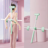 Maxbell Yoga Stick Open Shoulder Pranayama Stick Hunchback Corrector for Beautifying Green