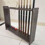 Maxbell Maxbell Pool Rack Holder Pool Table Wall Mounted Floor Stand Storage Holder