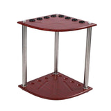 Maxbell Maxbell Portable Billiard Pool Cue Rack Corner Cue Holder Rod Organizer Freestanding
