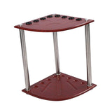 Maxbell Maxbell Portable Billiard Pool Cue Rack Corner Cue Holder Rod Organizer Freestanding