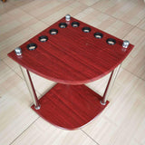 Maxbell Maxbell Portable Billiard Pool Cue Rack Corner Cue Holder Rod Organizer Freestanding