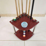 Maxbell Maxbell Portable Billiard Pool Cue Rack Corner Cue Holder Rod Organizer Freestanding