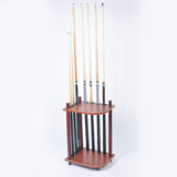 Maxbell Maxbell Pool Cue Rack Solid Wood Free Standing Billiards Accessories Floor Stand