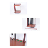 Maxbell Maxbell Pool Cue Rack Solid Wood Free Standing Billiards Accessories Floor Stand