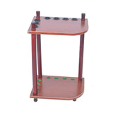 Maxbell Maxbell Pool Cue Rack Solid Wood Free Standing Billiards Accessories Floor Stand