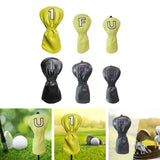 Maxbell Maxbell PU Golf Club Headcover Protector Guard Replacement Durable Wood Head Covers Yellow No One