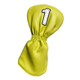 Maxbell Maxbell PU Golf Club Headcover Protector Guard Replacement Durable Wood Head Covers Yellow No One