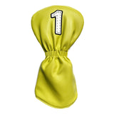 Maxbell Maxbell PU Golf Club Headcover Protector Guard Replacement Durable Wood Head Covers Yellow No One