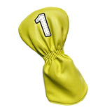 Maxbell Maxbell PU Golf Club Headcover Protector Guard Replacement Durable Wood Head Covers Yellow No One