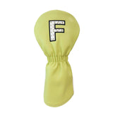 Maxbell Maxbell PU Golf Club Headcover Protector Guard Replacement Durable Wood Head Covers Yellow F