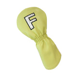 Maxbell Maxbell PU Golf Club Headcover Protector Guard Replacement Durable Wood Head Covers Yellow F