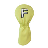 Maxbell Maxbell PU Golf Club Headcover Protector Guard Replacement Durable Wood Head Covers Yellow F