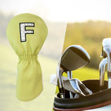 Maxbell Maxbell PU Golf Club Headcover Protector Guard Replacement Durable Wood Head Covers Yellow F