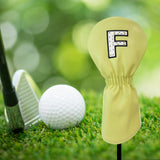 Maxbell Maxbell PU Golf Club Headcover Protector Guard Replacement Durable Wood Head Covers Yellow F