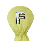 Maxbell Maxbell PU Golf Club Headcover Protector Guard Replacement Durable Wood Head Covers Yellow F