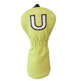 Maxbell Maxbell PU Golf Club Headcover Protector Guard Replacement Durable Wood Head Covers Yellow U