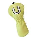 Maxbell Maxbell PU Golf Club Headcover Protector Guard Replacement Durable Wood Head Covers Yellow U