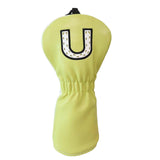 Maxbell Maxbell PU Golf Club Headcover Protector Guard Replacement Durable Wood Head Covers Yellow U