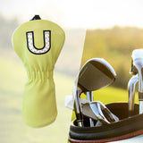 Maxbell Maxbell PU Golf Club Headcover Protector Guard Replacement Durable Wood Head Covers Yellow U