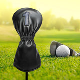 Maxbell Maxbell PU Golf Club Headcover Protector Guard Replacement Durable Wood Head Covers Blue Black No One