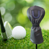 Maxbell Maxbell PU Golf Club Headcover Protector Guard Replacement Durable Wood Head Covers Blue Black U