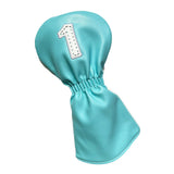 Maxbell Golf Club Head Cover Fairway Woods Headcovers with Interchangeable Tags white 1 40x20x3 cm