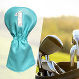 Maxbell Golf Club Head Cover Fairway Woods Headcovers with Interchangeable Tags white 1 40x20x3 cm