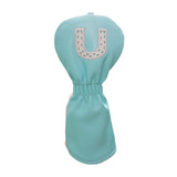 Maxbell Golf Club Head Cover Fairway Woods Headcovers with Interchangeable Tags white U 22x10x3cm