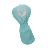Maxbell Golf Club Head Cover Fairway Woods Headcovers with Interchangeable Tags white U 22x10x3cm