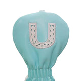 Maxbell Golf Club Head Cover Fairway Woods Headcovers with Interchangeable Tags white U 22x10x3cm