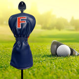 Maxbell Golf Club Head Cover Fairway Woods Headcovers with Interchangeable Tags blue F 27x13x3cm