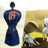 Maxbell Golf Club Head Cover Fairway Woods Headcovers with Interchangeable Tags blue F 27x13x3cm