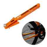 Maxbell Bike Chain Checker Measurement Tool Durable Chain Measuring Ruler Gauge Orange