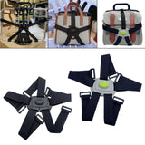 Maxbell Folding Bike Carrier Bracket Belt Support Stand Front Bag Holder Rack Strap Black