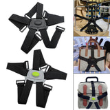 Maxbell Folding Bike Carrier Bracket Belt Support Stand Front Bag Holder Rack Strap Black