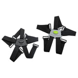 Maxbell Folding Bike Carrier Bracket Belt Support Stand Front Bag Holder Rack Strap Black