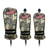 Maxbell Maxbell 3 Pieces Golf Club Covers with No. Tags Water Resistant Golf Wood Headcover