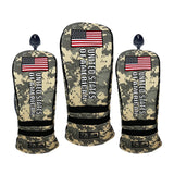 Maxbell Maxbell 3 Pieces Golf Club Covers with No. Tags Water Resistant Golf Wood Headcover