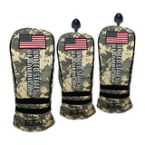 Maxbell Maxbell 3 Pieces Golf Club Covers with No. Tags Water Resistant Golf Wood Headcover