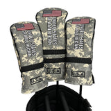 Maxbell Maxbell 3 Pieces Golf Club Covers with No. Tags Water Resistant Golf Wood Headcover