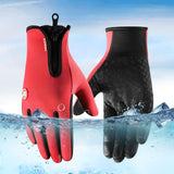 Maxbell Winter Gloves Nonslip Thermal Gloves for Outdoor Running Sports Motorcycle S Red