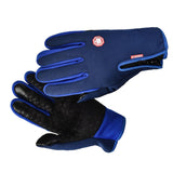 Maxbell Winter Gloves Nonslip Thermal Gloves for Outdoor Running Sports Motorcycle Blue L