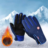 Maxbell Winter Gloves Nonslip Thermal Gloves for Outdoor Running Sports Motorcycle XXL Blue
