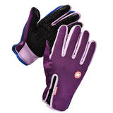 Maxbell Winter Gloves Nonslip Thermal Gloves for Outdoor Running Sports Motorcycle S Purple
