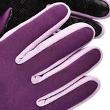 Maxbell Winter Gloves Nonslip Thermal Gloves for Outdoor Running Sports Motorcycle L Purple