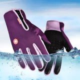 Maxbell Winter Gloves Nonslip Thermal Gloves for Outdoor Running Sports Motorcycle XL Purple
