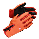 Maxbell Winter Gloves Nonslip Thermal Gloves for Outdoor Running Sports Motorcycle XXL Orange