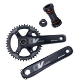 Maxbell Mountain Bike Crankset Bicycle Crank Arm Set Hollow Bottom Bracket Parts 170mm